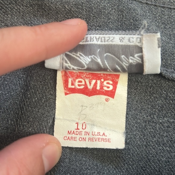 LEVI STRAUS Vintage Women’s Bend Over Pant Gray - Picture 5 of 7